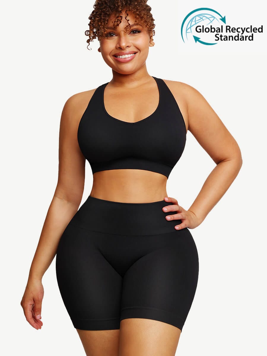 Seamless biker short set