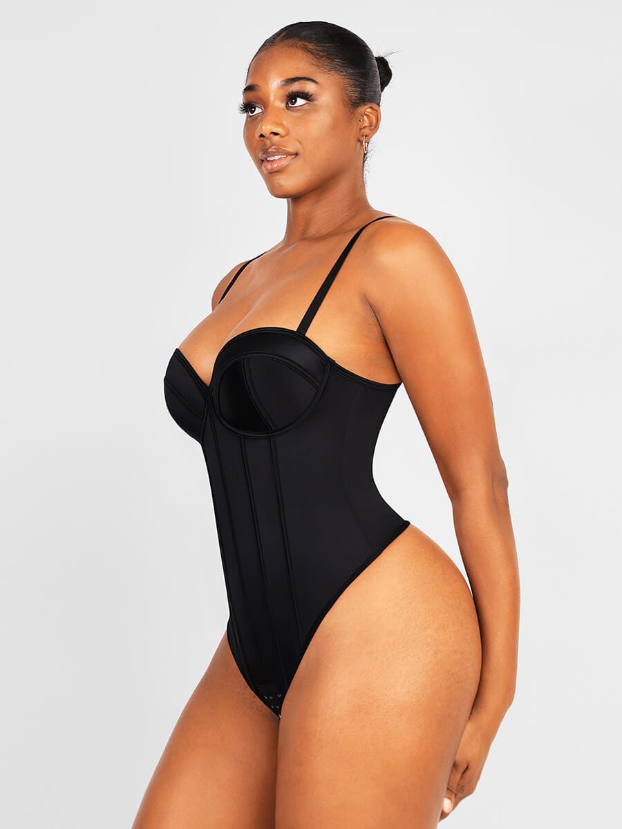 Strapless Bra Bodysuit Thong