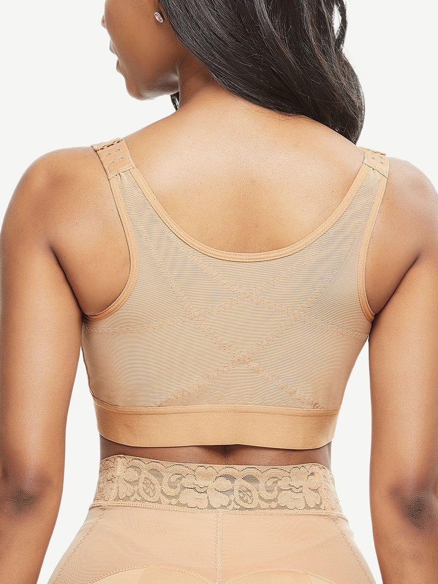 Backroll compression bra