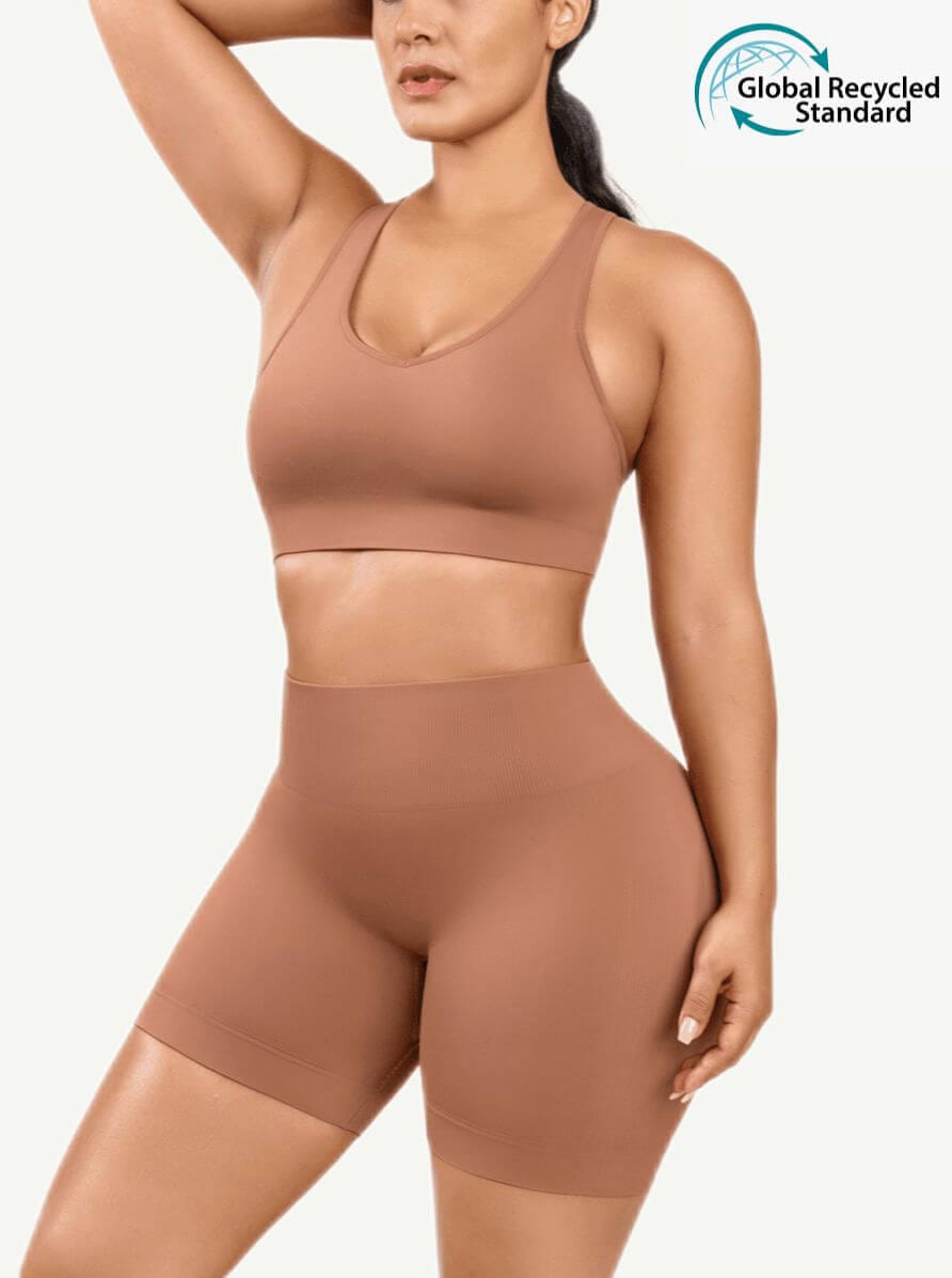 Seamless biker short set