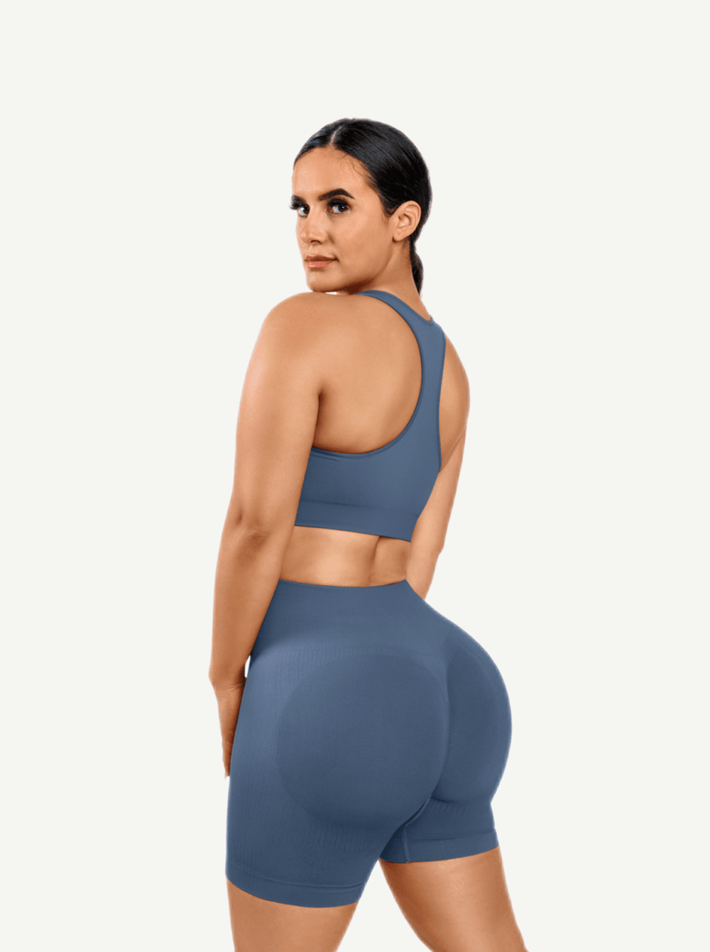 Seamless biker short set