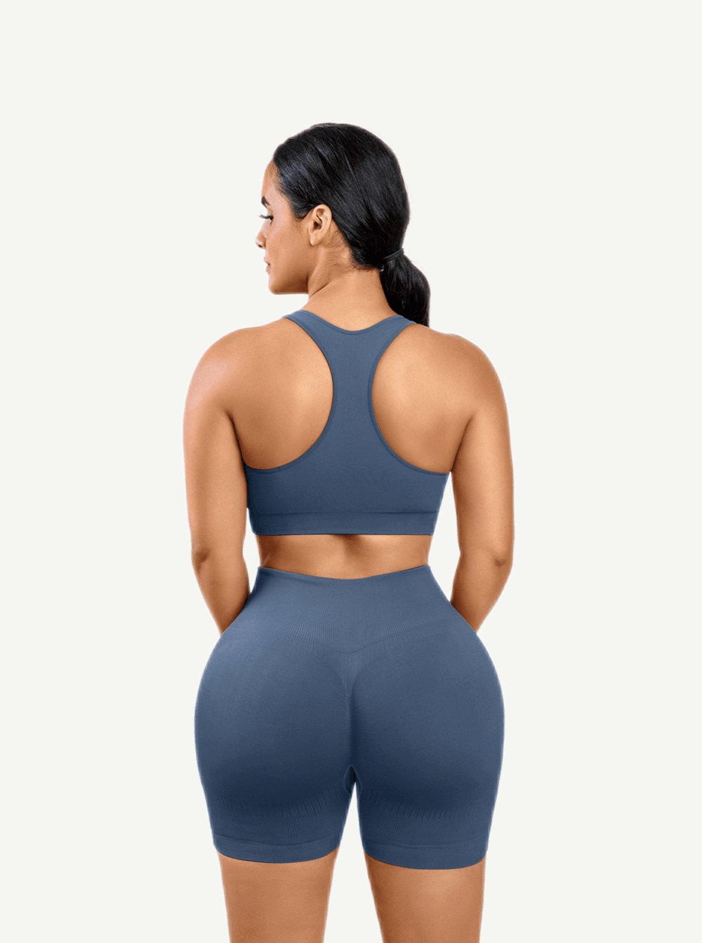 Seamless biker short set