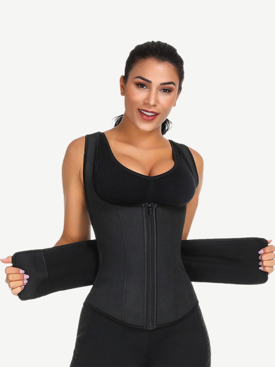 Curvy-size latex vest