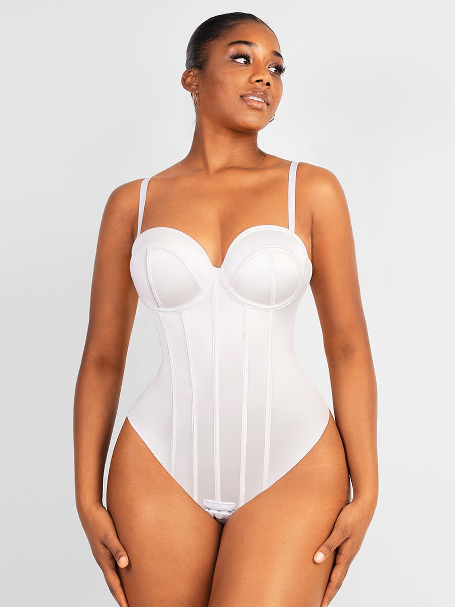 Strapless Bra Bodysuit Thong