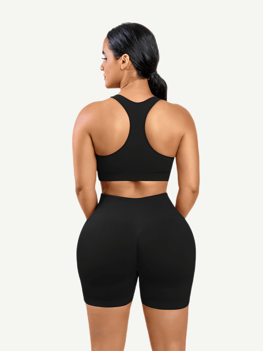 Seamless biker short set