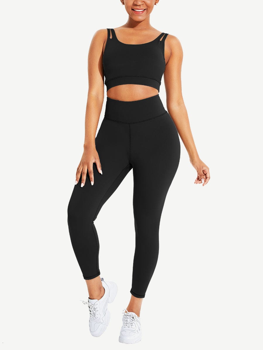 Seamless sports bra & high waisted leggings