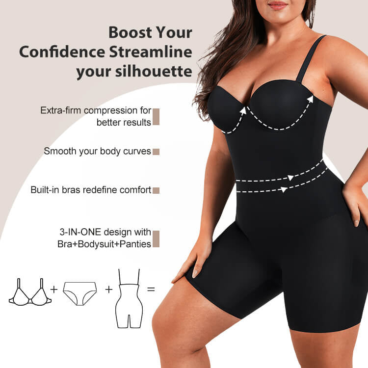 Back Smoothing Underwire Push-up Strapless Bra