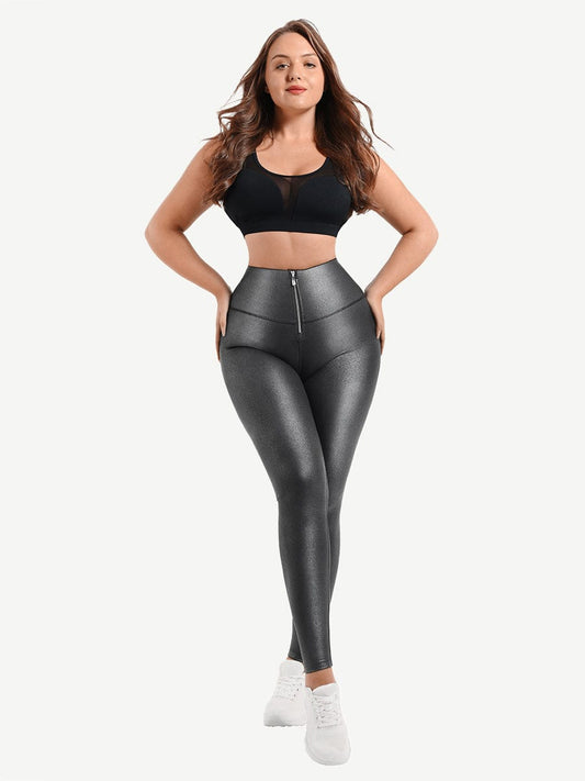 Faux leather leggings