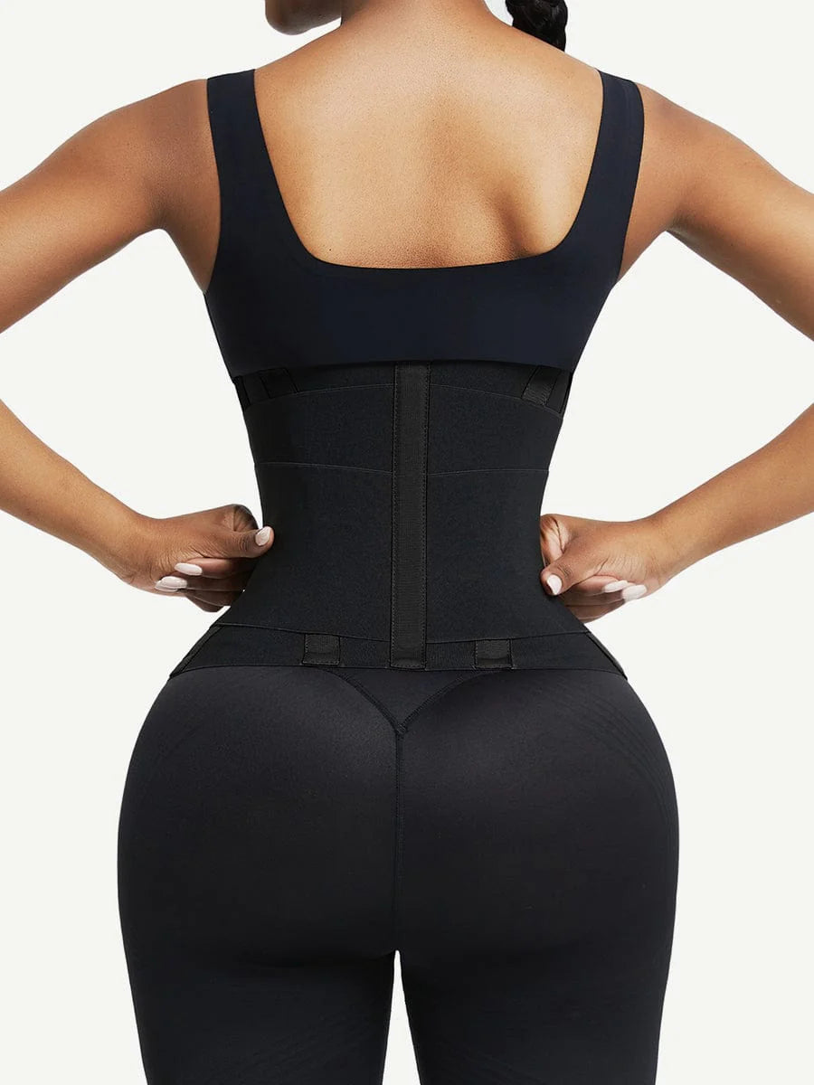 Sauna Waist Trainer, 5 Steel Bone High Compression